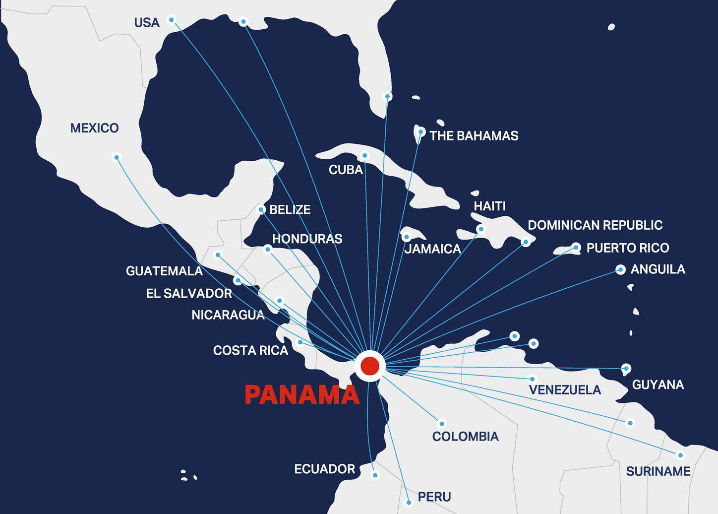 maps panama
